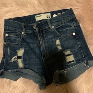 Denim shorts
